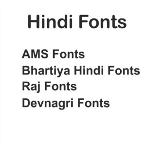 Hindi Fonts